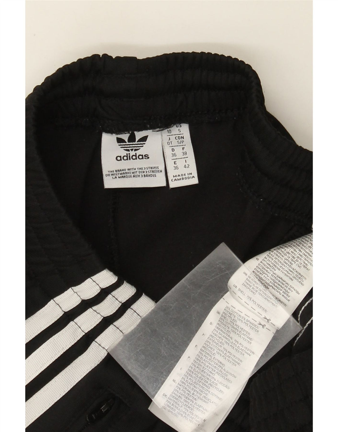 Adidas Træningsdragtsbukser til kvinder UK 10 Small Black Polyester