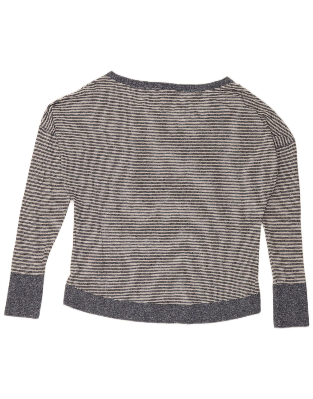 Superdry Dame Oversized Bluse Top UK 16 Stor blå stribet bomuld