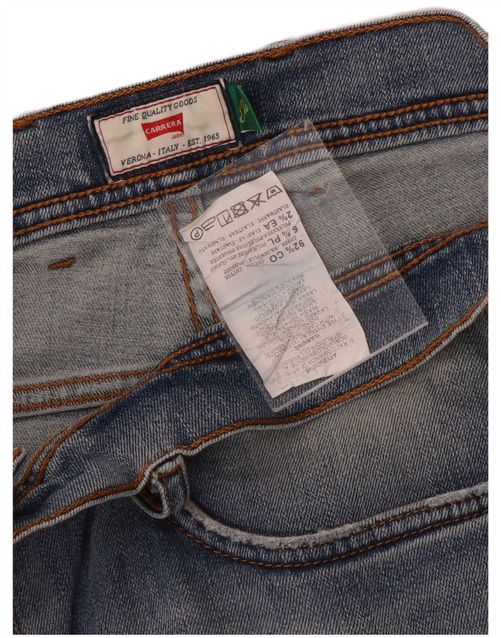 Carrera Herre Distressed Slim Jeans W34 L33 Blå Bomuld