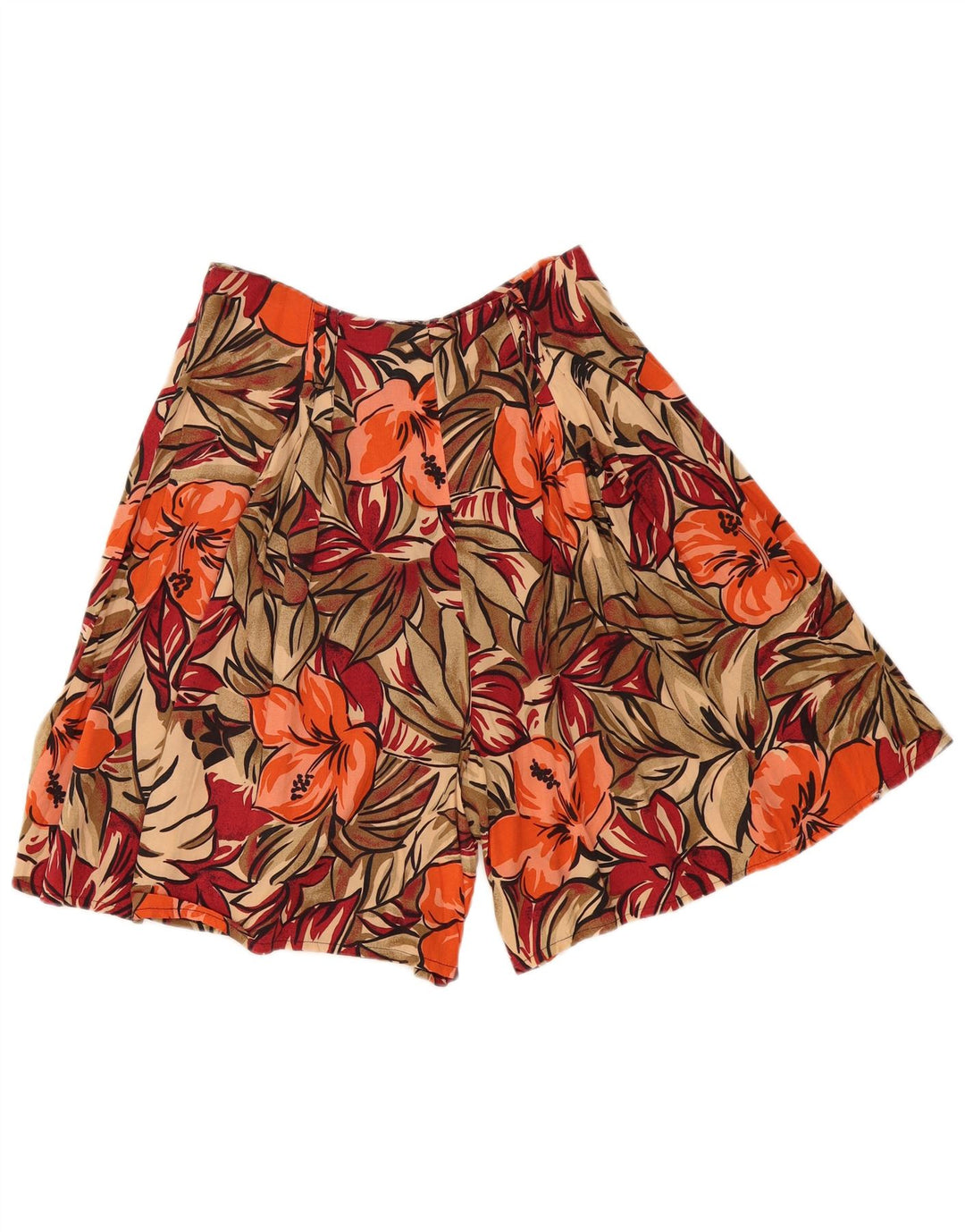 Vintage Kvinder Cullotes Bermuda Shorts W30 Medium Multicolored Floral