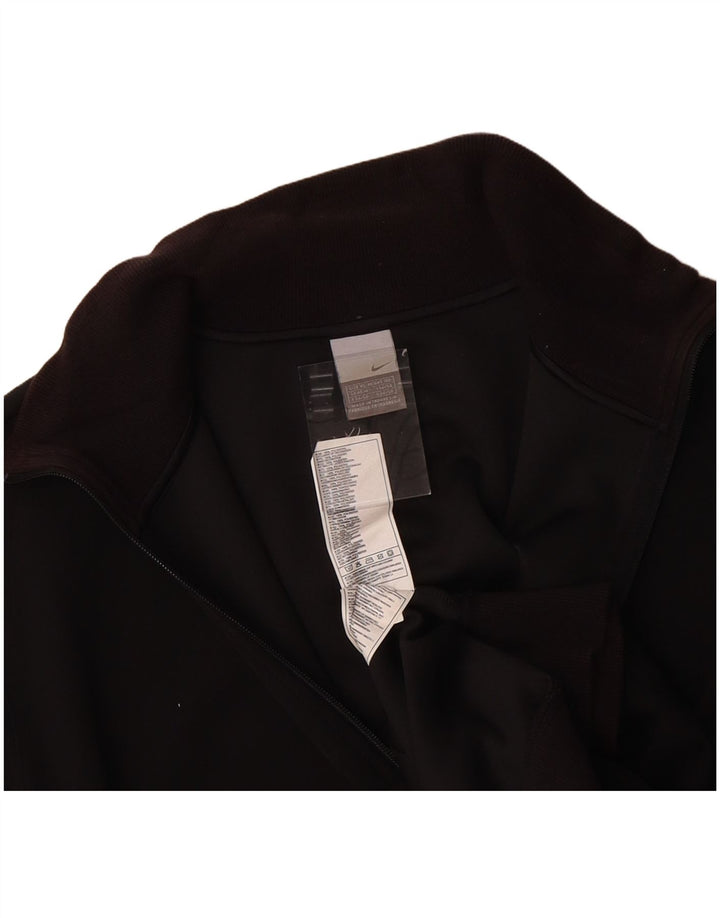 NIKE Mens Tracksuit Top Jacket UK 45/47 XL Black Polyester