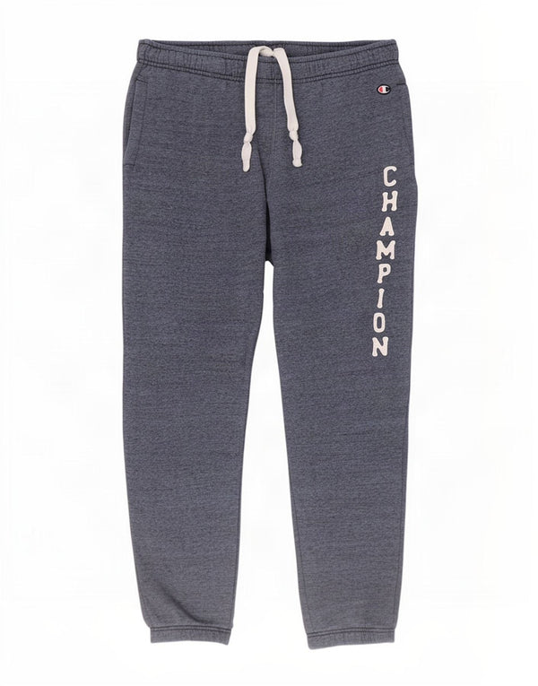 Champion Herre grafisk træningsdragt Bukser Joggers Large Navy Blue Flecked