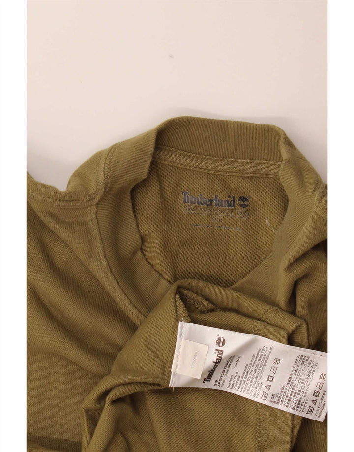 Timberland Herre T-Shirt Top Lille Khaki Bomuld