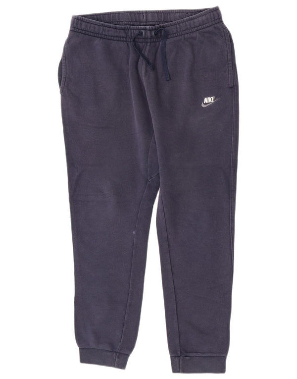 Nike Mens Tracksuit Trousers Joggers Large Navy Blue Cotton Sports