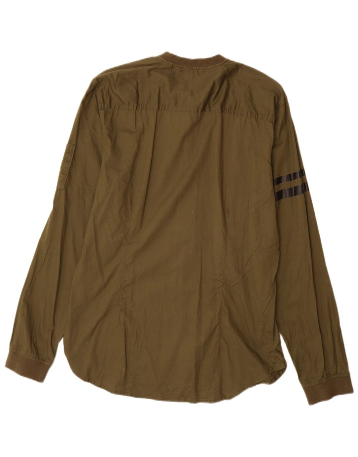 BLACK SQUAD Herre Slim Fit skjorte Medium Khaki