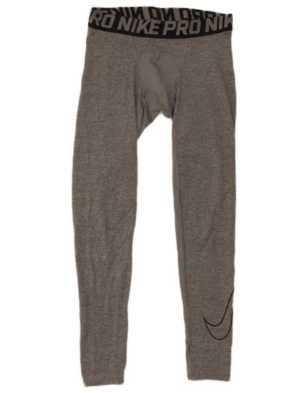 Nike drenge Dri Fit grafiske leggings 12-13 år stor grå farveblok