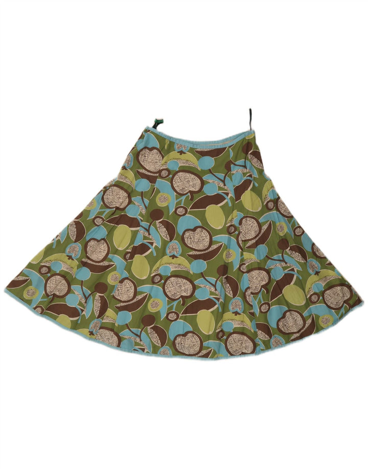 Boden Dame Abstrakt Mønster A-Line Nederdel UK 8 Small W28 Multicolored