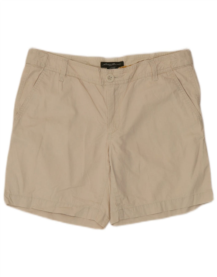 EDDIE BAUER Chino Shorts til kvinder US 6 Medium W34 Beige Bomuld