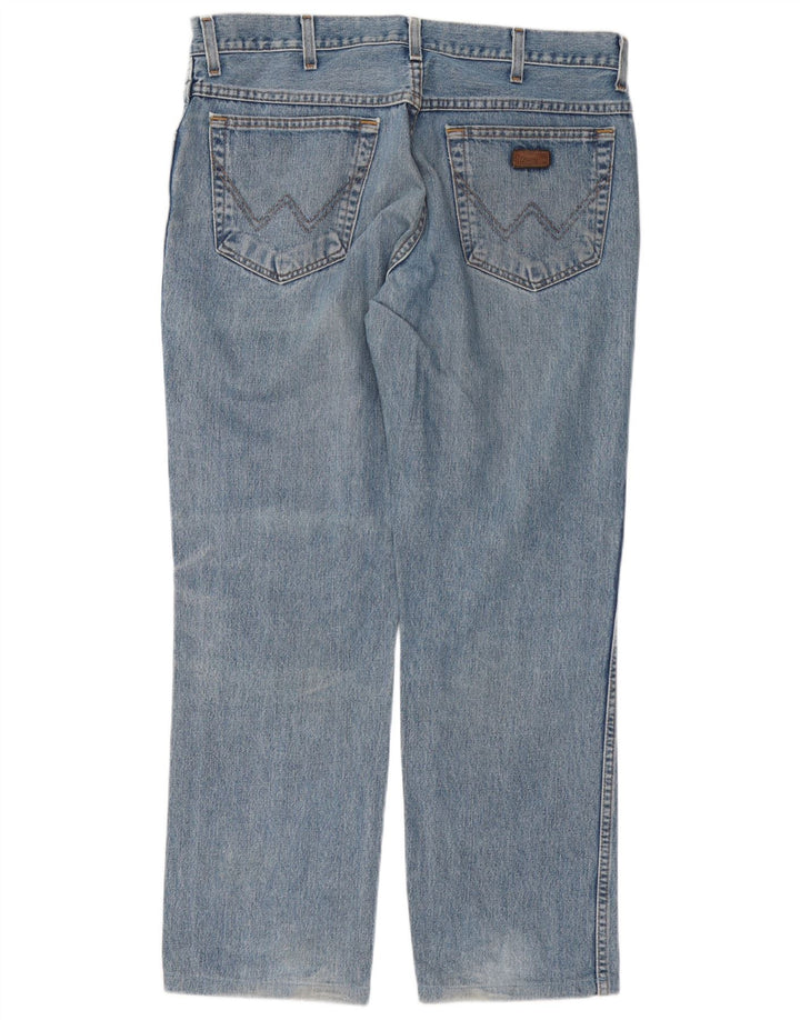 Wrangler Herre Texas Straight Jeans W35 L29 Blå Bomuld