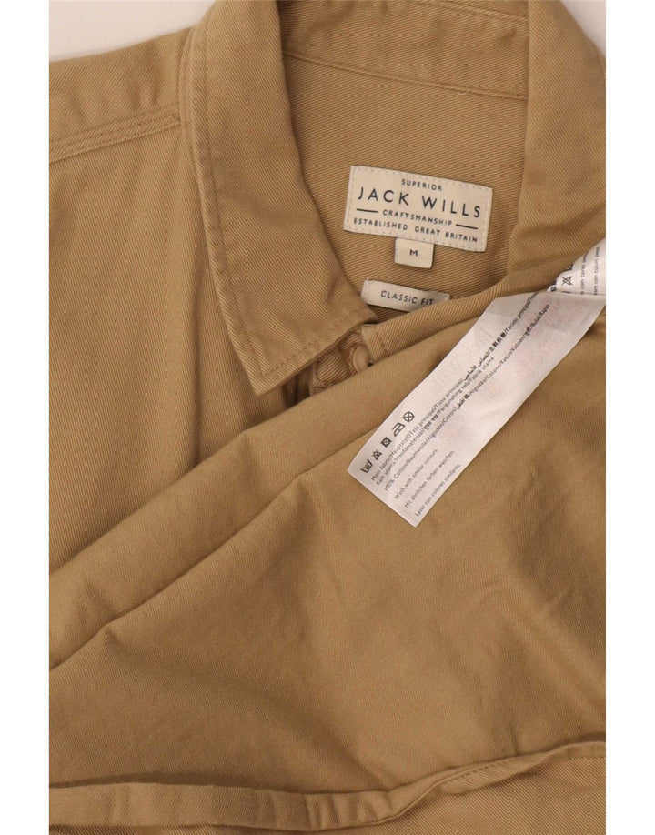 Jack Wills Herre skjorte med klassisk pasform Medium Beige Bomuld