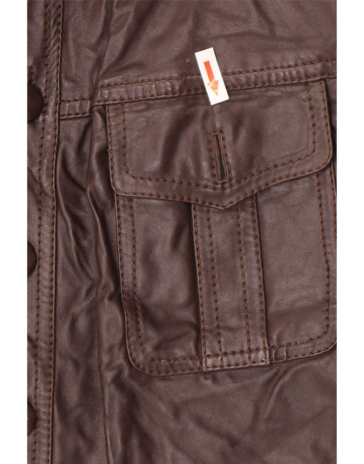 Vintage herre læderjakke UK 36 Small Brown