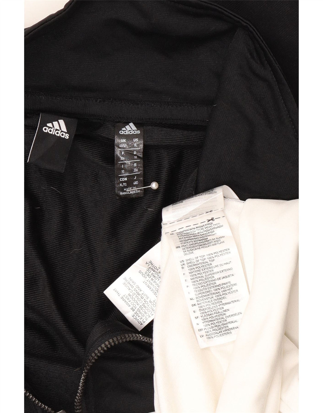 Adidas Træningsdragt til mænd Topjakke UK 48/50 XL Sort Colourblock Polyester
