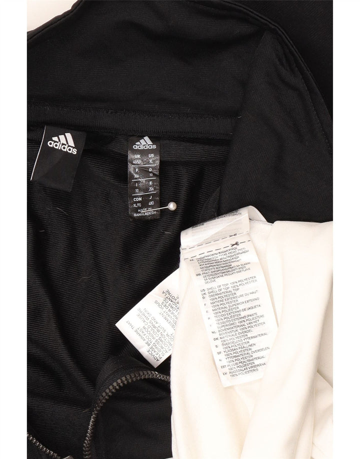 Adidas Træningsdragt til mænd Topjakke UK 48/50 XL Sort Colourblock Polyester