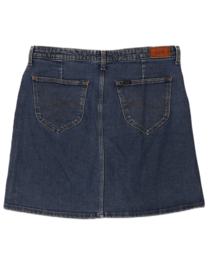 LEE Dame Denim Nederdel W31 Medium Blue Bomuld