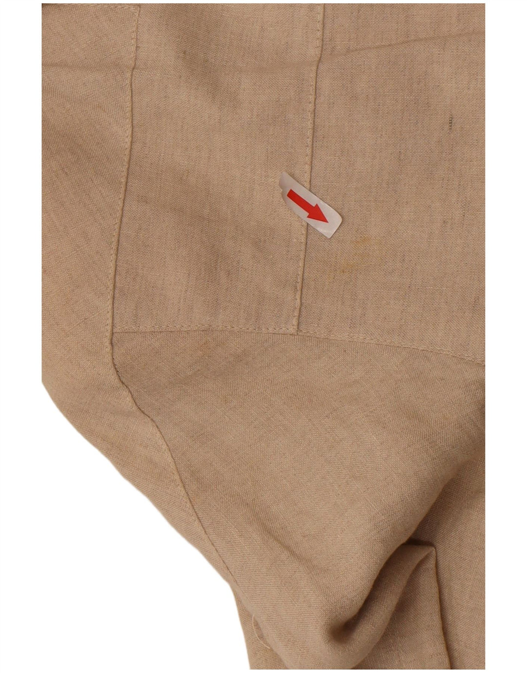 Vintage oversize bomberjakke til kvinder IT 34 2XS beige hør