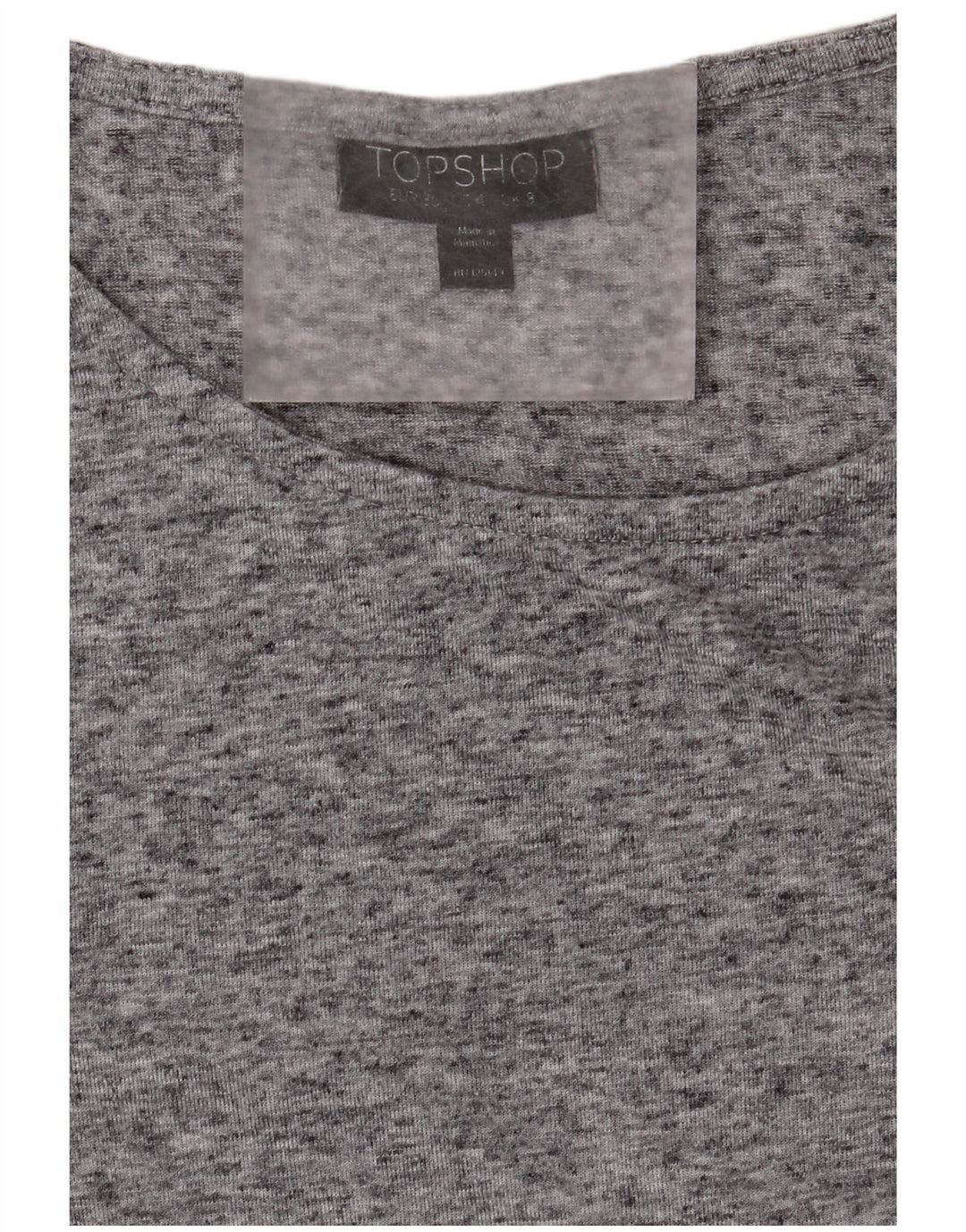 Topshop Dame A-Line Kjole UK 8 Small Grey Flecked