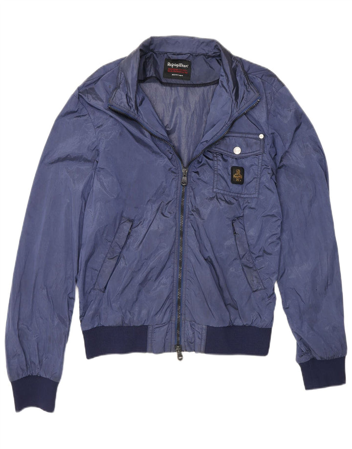 Refrigiwear Herre Bomber Jacket IT 46 Small Blue Colourblock Polyamid
