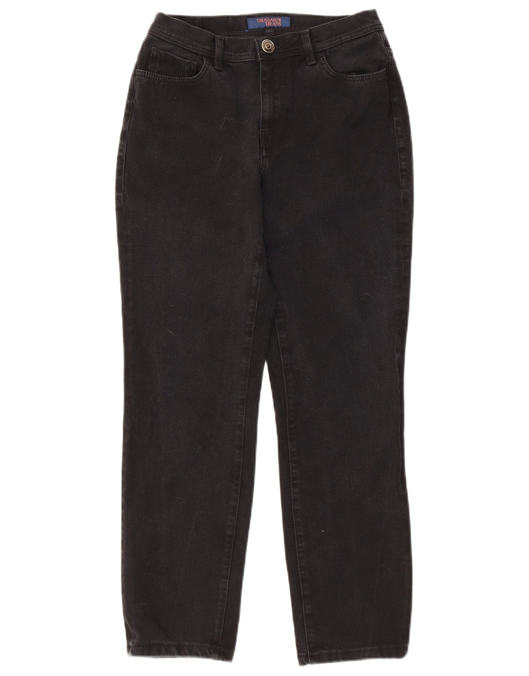 Trussardi Dame Mid Rise Slim Jeans W28 L26 Sort