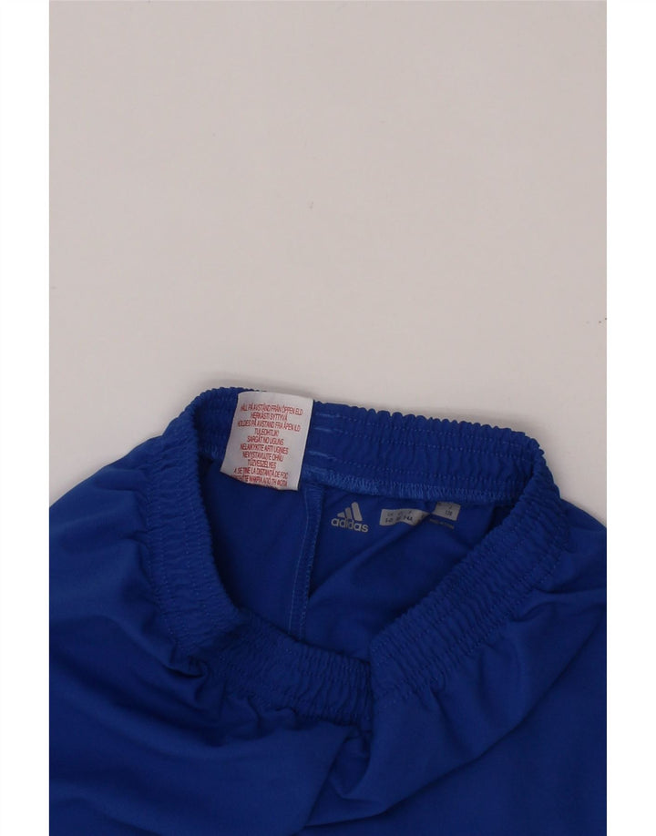 ADIDAS Boys Leinster Rugby Sports Shorts 5-6 år Blå polyester