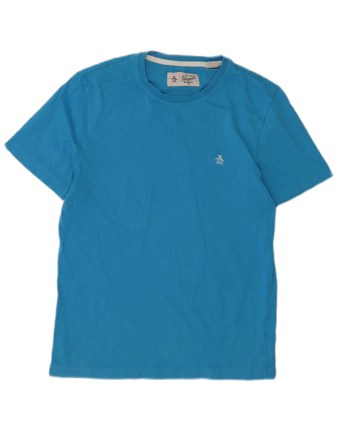 Penguin Herre T-Shirt Top Lille Blå Bomuld