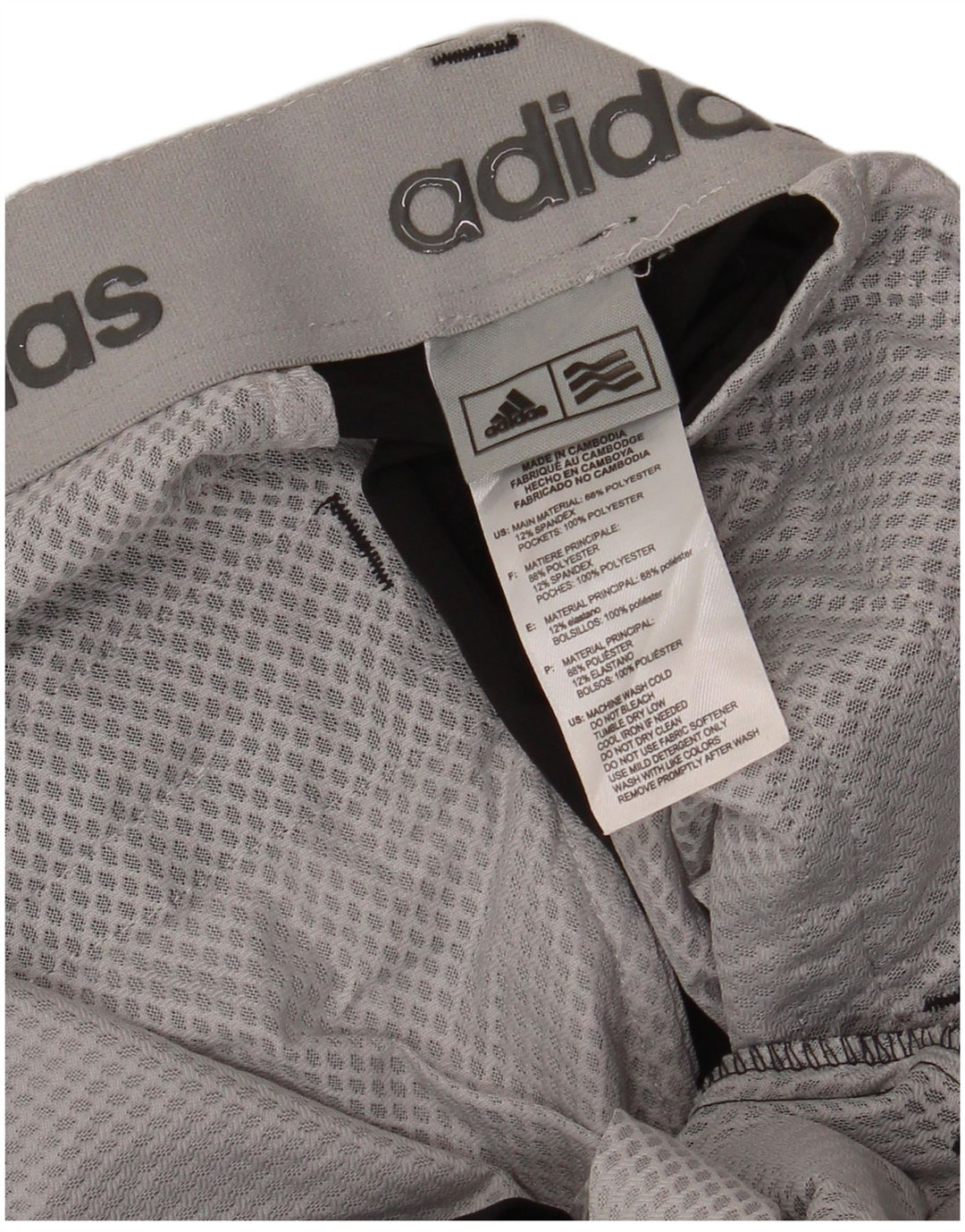ADIDAS Mens Straight Chino Trousers W40 L32 Black Polyester