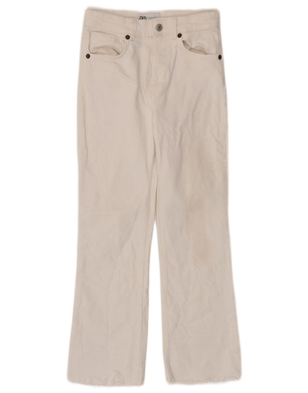 Zara Womens Bootcut Jeans EU 34 2XS W24 L25 White