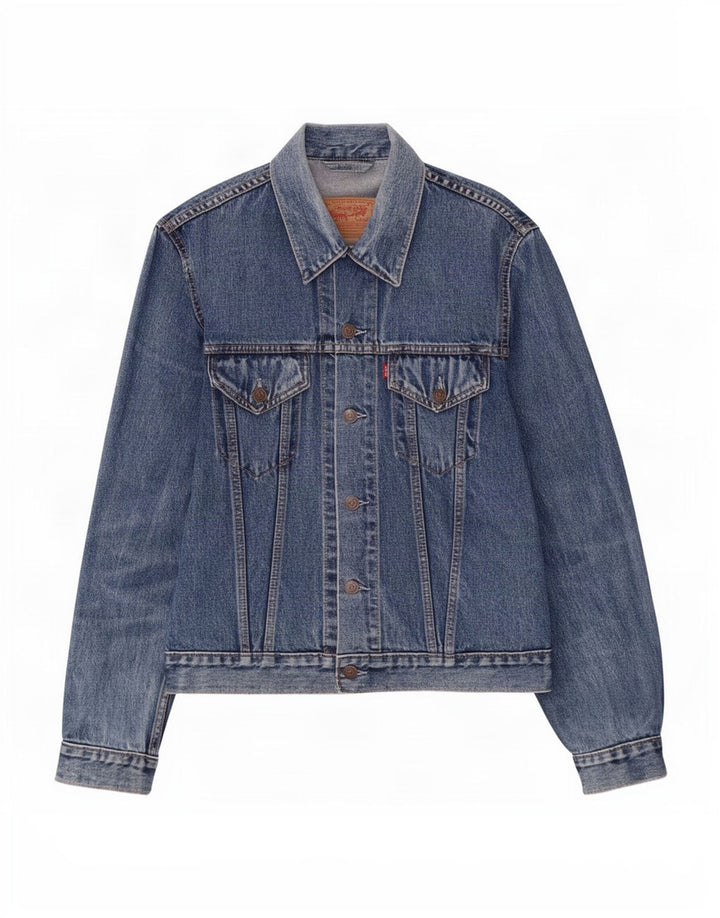 Levi's Herre denimjakke UK 40 Large Blue Cotton