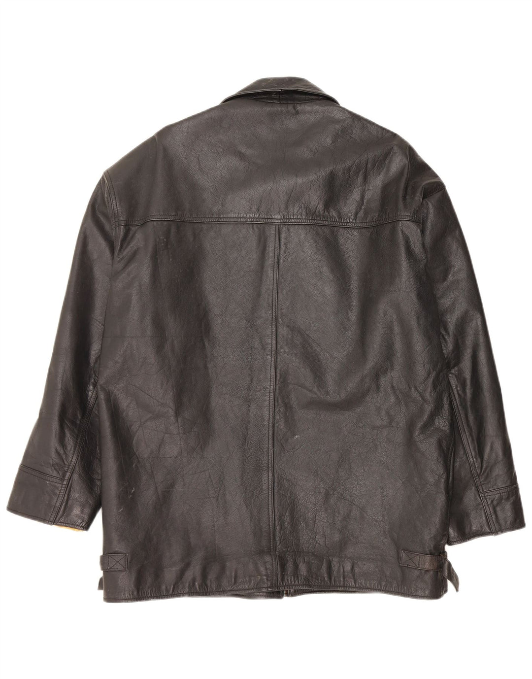 Vintage herre læderjakke UK 42 XL sort læder