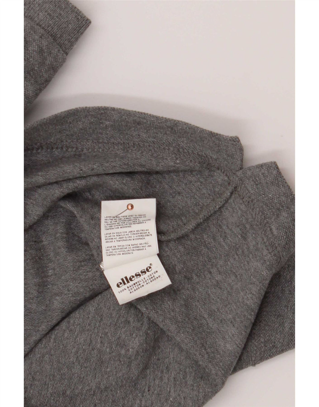 Ellesse Herre Polo Shirt 2XL Grå Bomuld