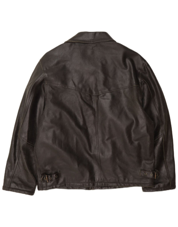 Conbipel Herre Læderjakke UK 38 Medium Brun