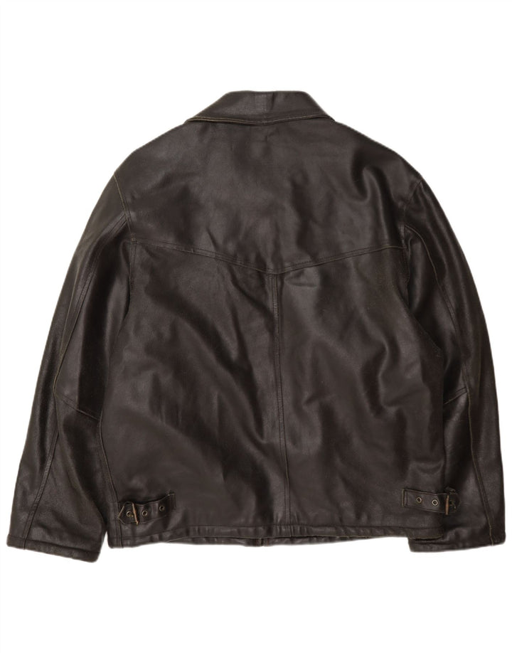Conbipel Herre Læderjakke UK 38 Medium Brun