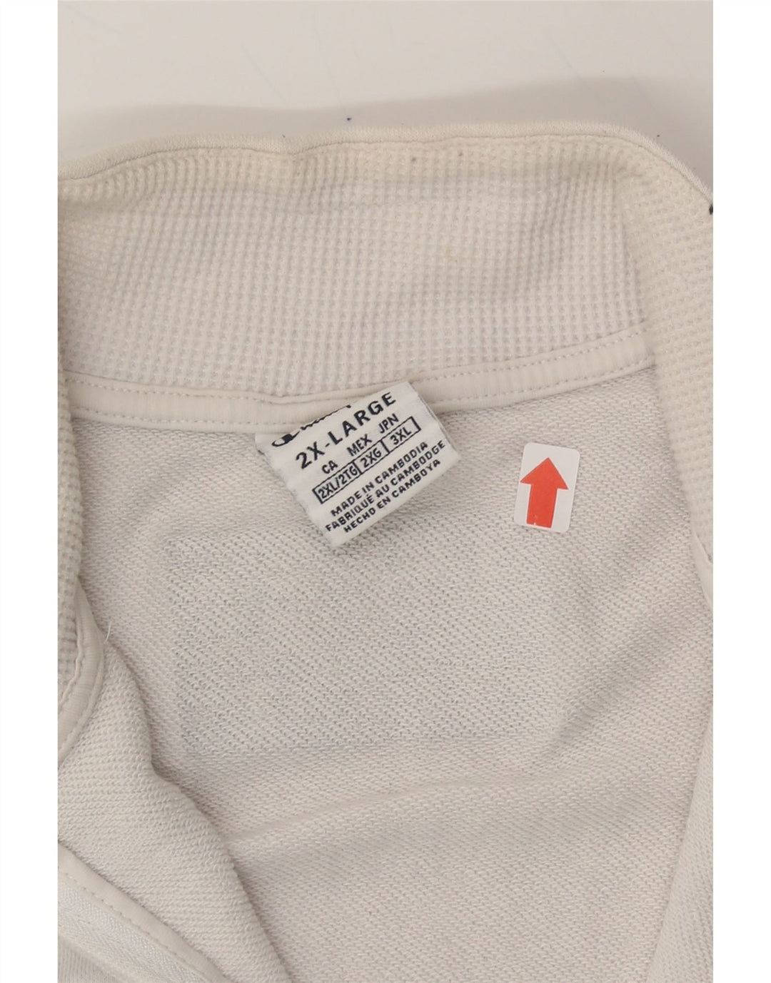 CHAMPION Womens Graphic Tracksuit Top Jacket UK 20 2XL White Cotton Vintage Champion and Second-Hand Champion from Messina Hembry 