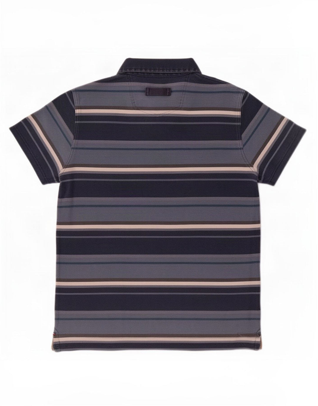 Fat Face Herre Polo Shirt Medium Blå Stribet Bomuld