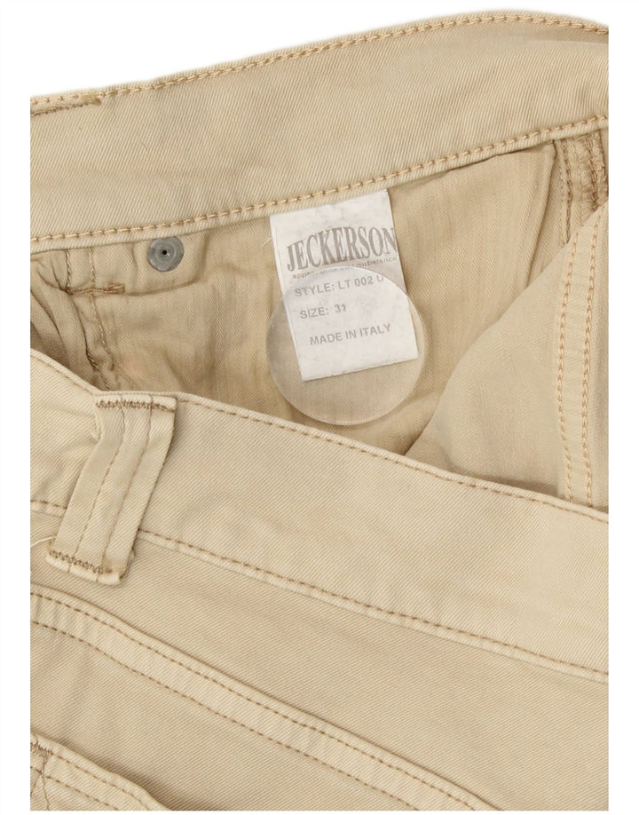 Jeckerson Herre Tapered Jeans W31 L31 Beige Bomuld