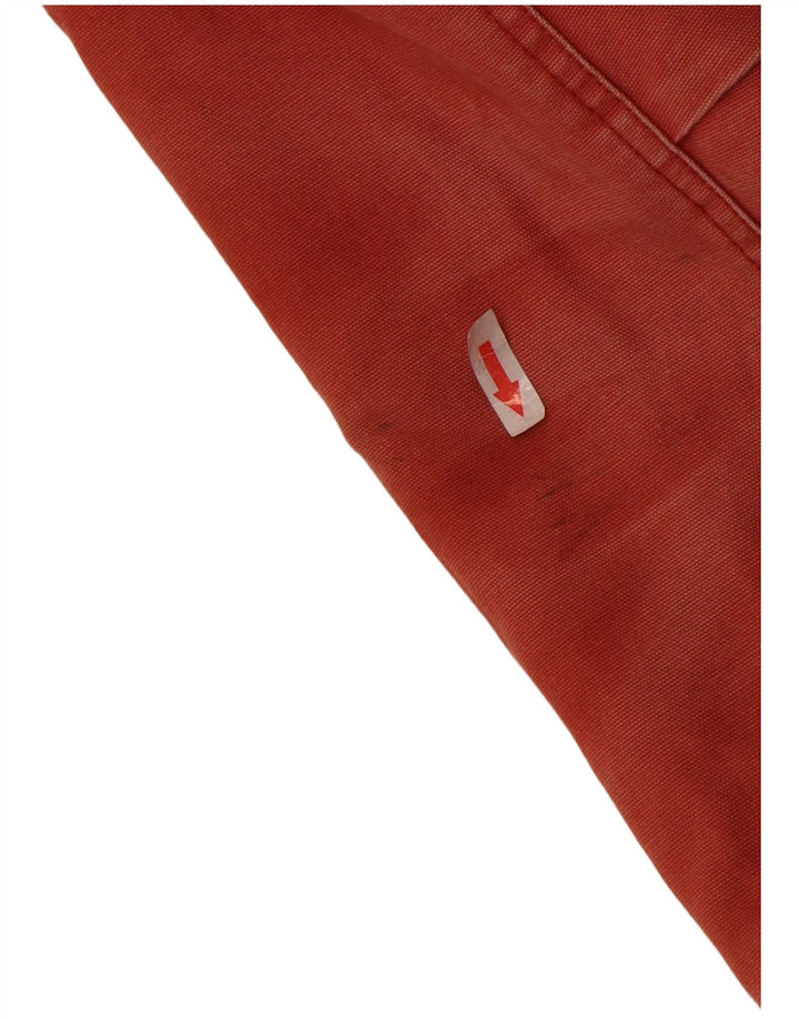 Quiksilver Dame Hooded Bomber Jacket UK 12 Medium Red Bomuld