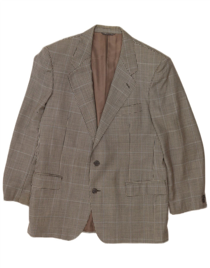 Policarpo Herre 2-knaps blazerjakke UK 38 Medium Grey Houndstooth