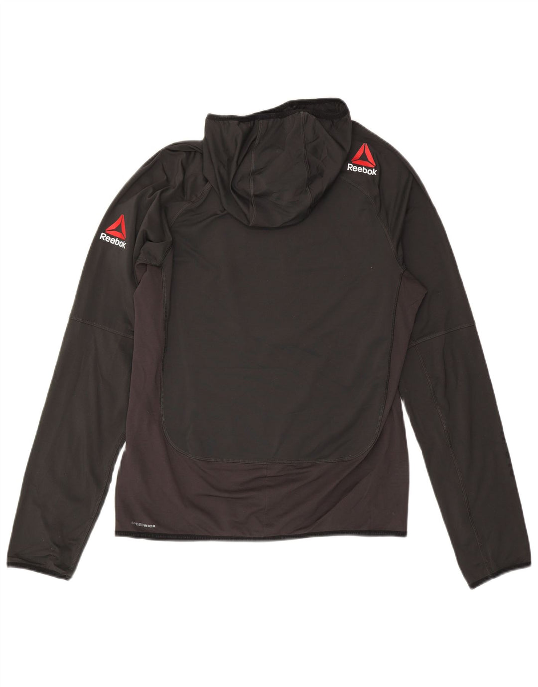 Reebok Herre Hooded Grafisk Top Langærmet Stor Sort Polyester