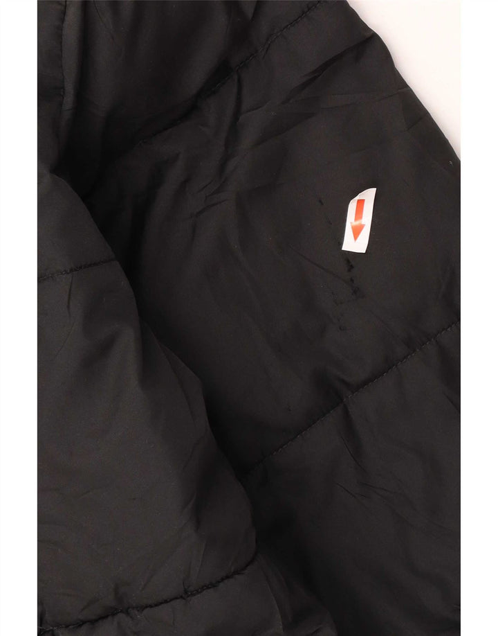 Zara Dame Oversized Polstret Jakke UK 10 Small Black Polyester