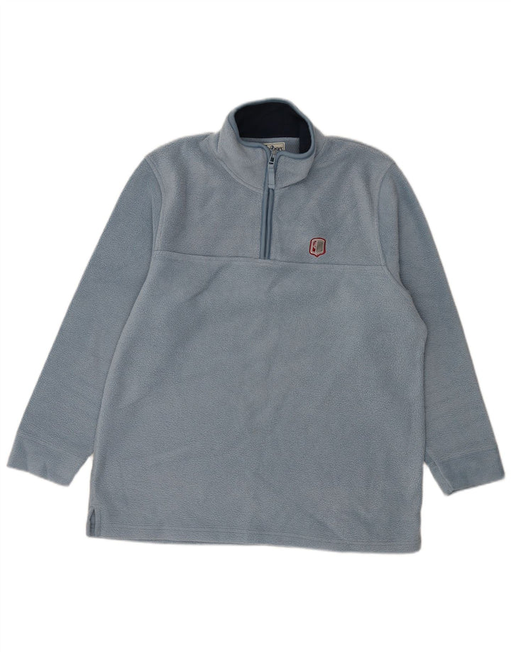 ASICS Fleece Jumper med lynlås til mænd, stor blå polyester