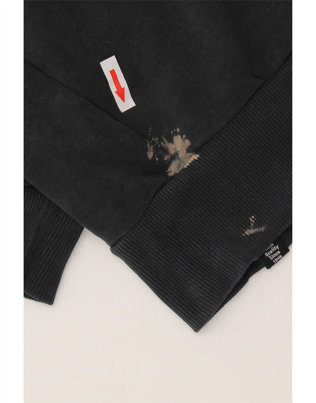 Puma Herre Grafisk Sweatshirt Jumper Medium Sort Bomuld