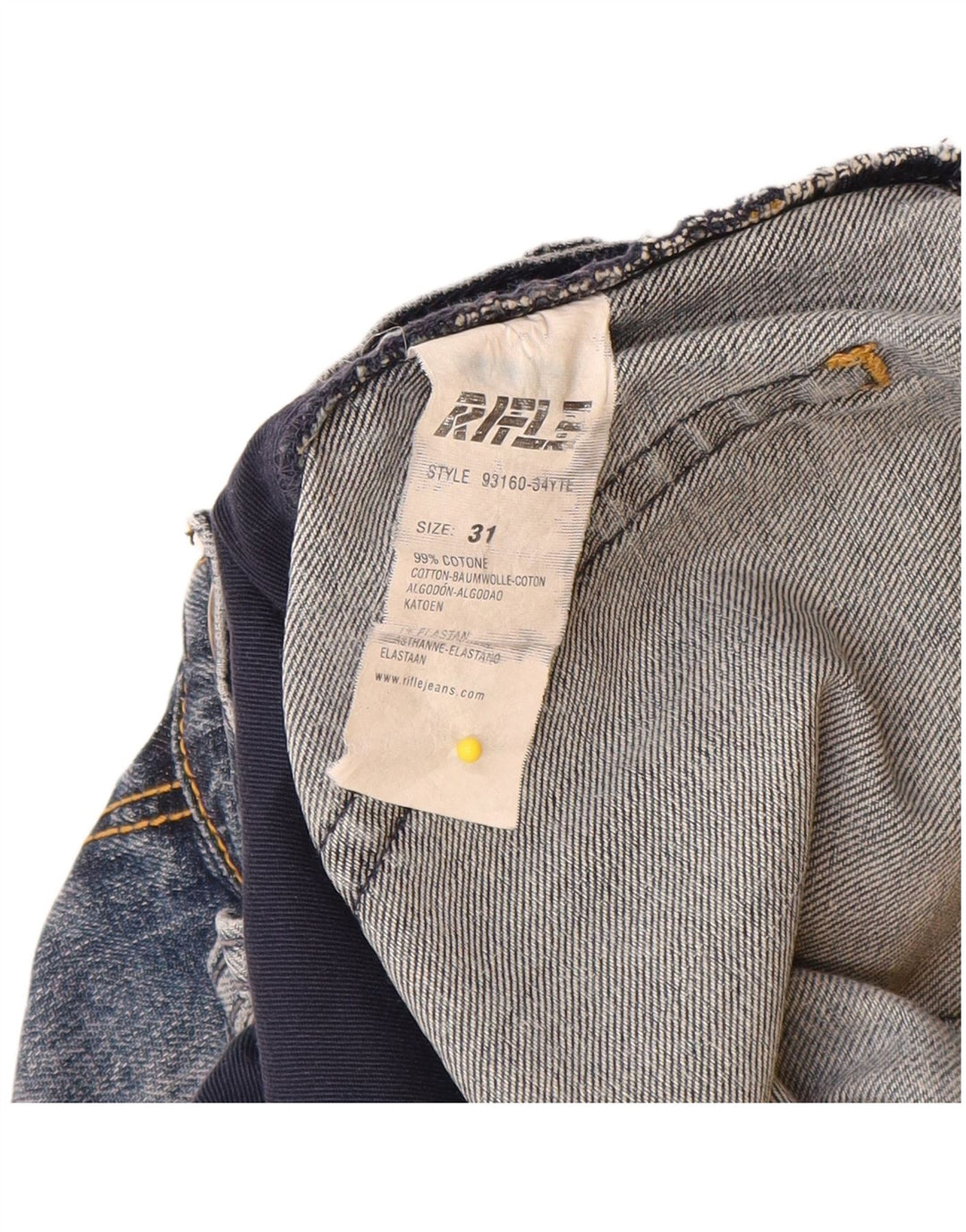 Rifle Dame Straight Jeans W31 L28 Blå Bomuld