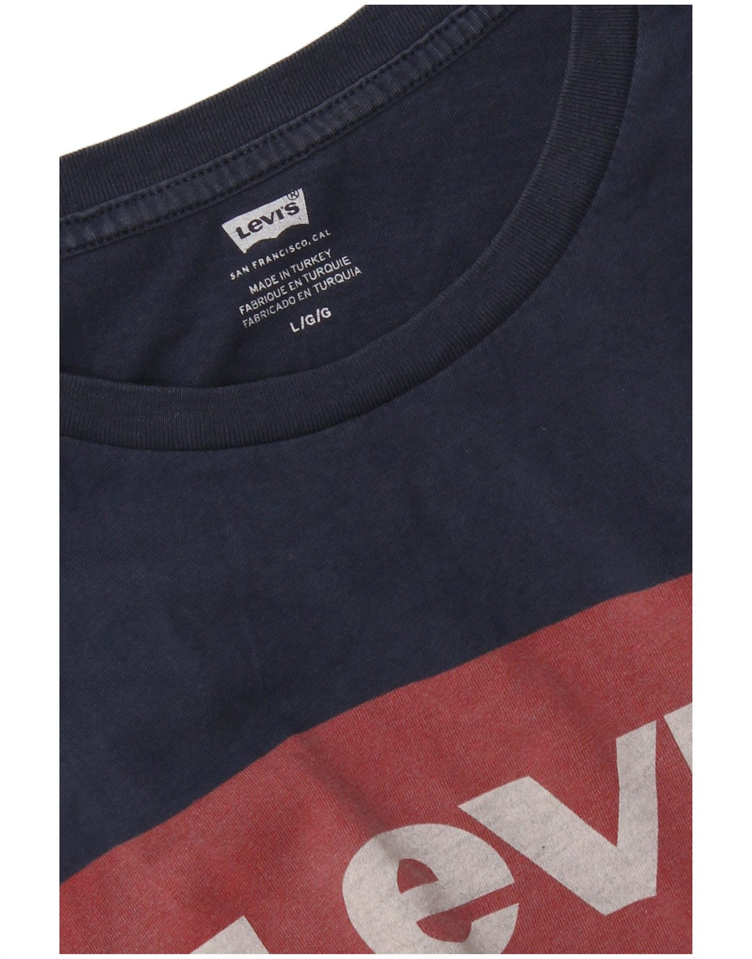 Levi's Grafisk T-shirt til mænd, stor marineblå