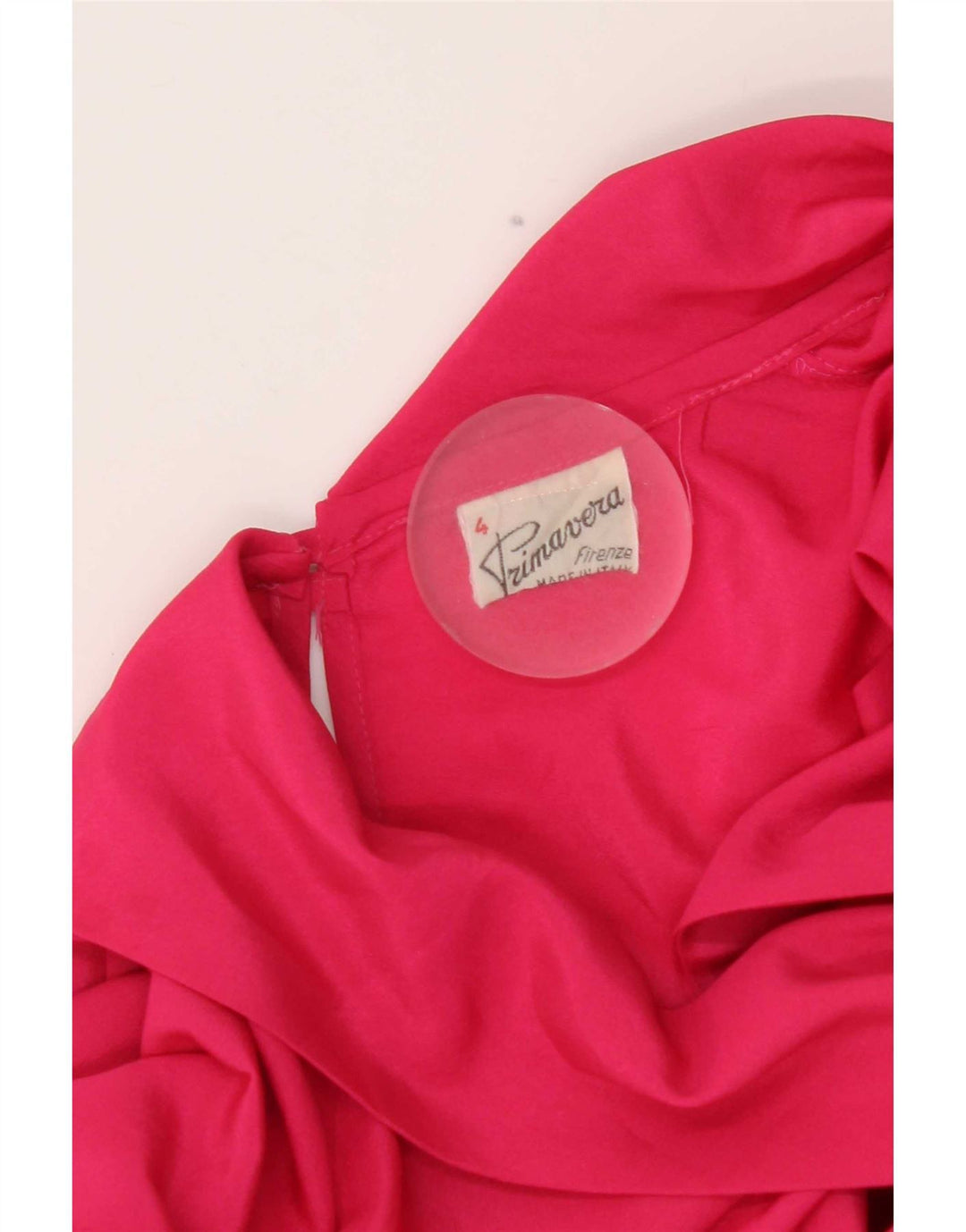Primavera Firenze Kvinder sløjfe Oversized bluse Top UK 16 Large Pink