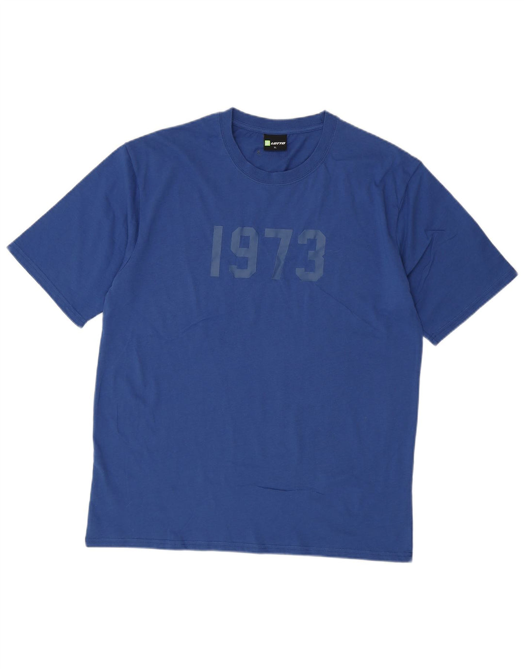 LOTTO Herre Grafisk T-Shirt Top XL Blå Bomuld