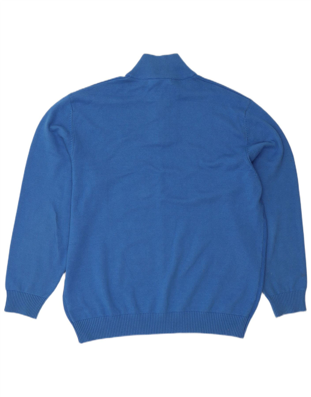 Paco Herre Zip Neck Jumper Sweater 2XL Blå Bomuld