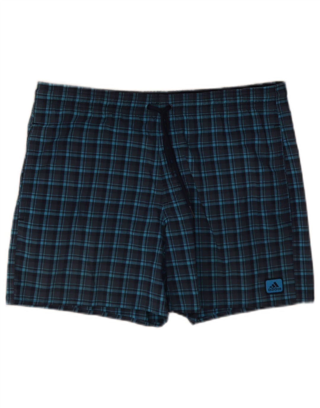 Adidas Badeshorts til mænd Små marineblå ternet polyester