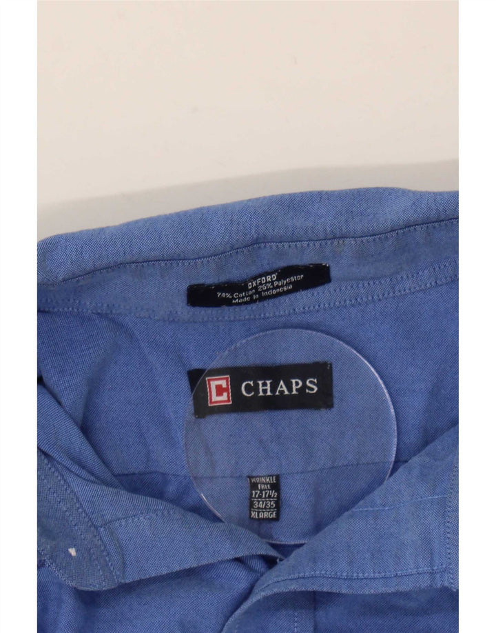 Chaps Herre Oxford skjorte str. 17 1/2 XL Blå Bomuld