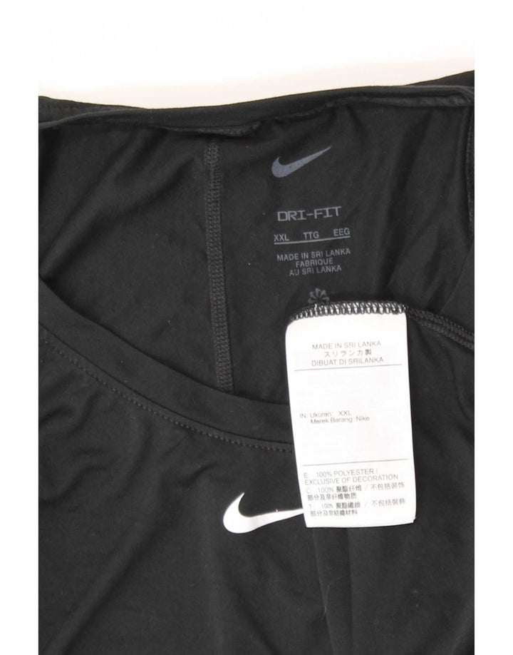 Nike Dame Dri Fit Vest Top UK 20 2XL Sort Polyester