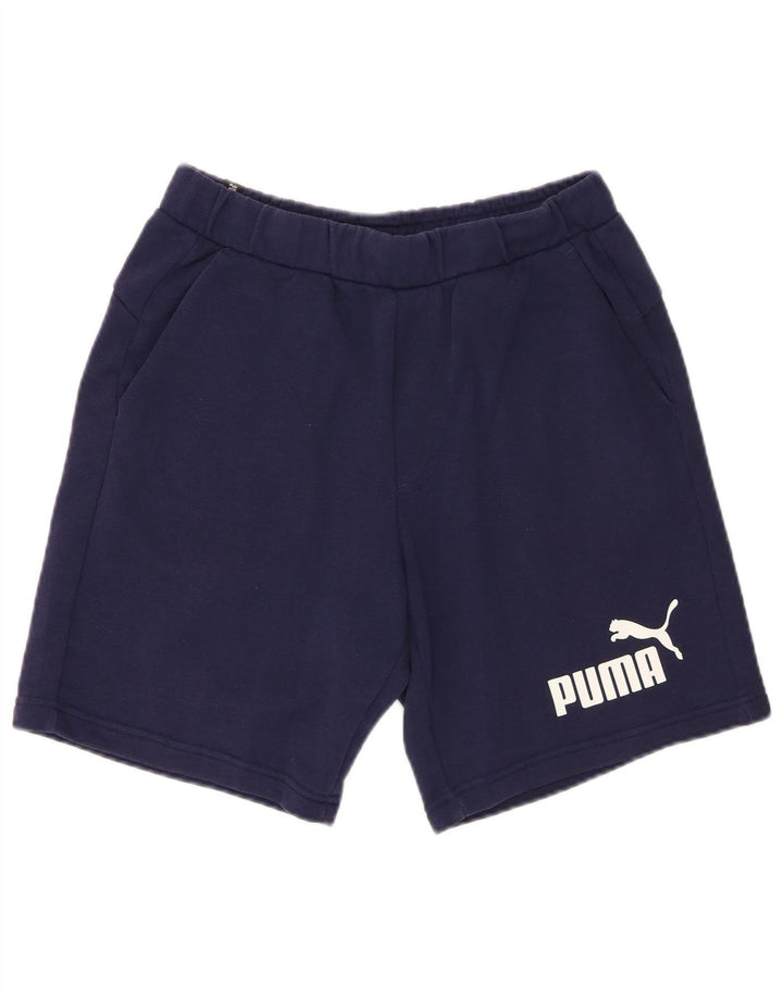 Puma Herre grafiske sportsshorts Små marineblå