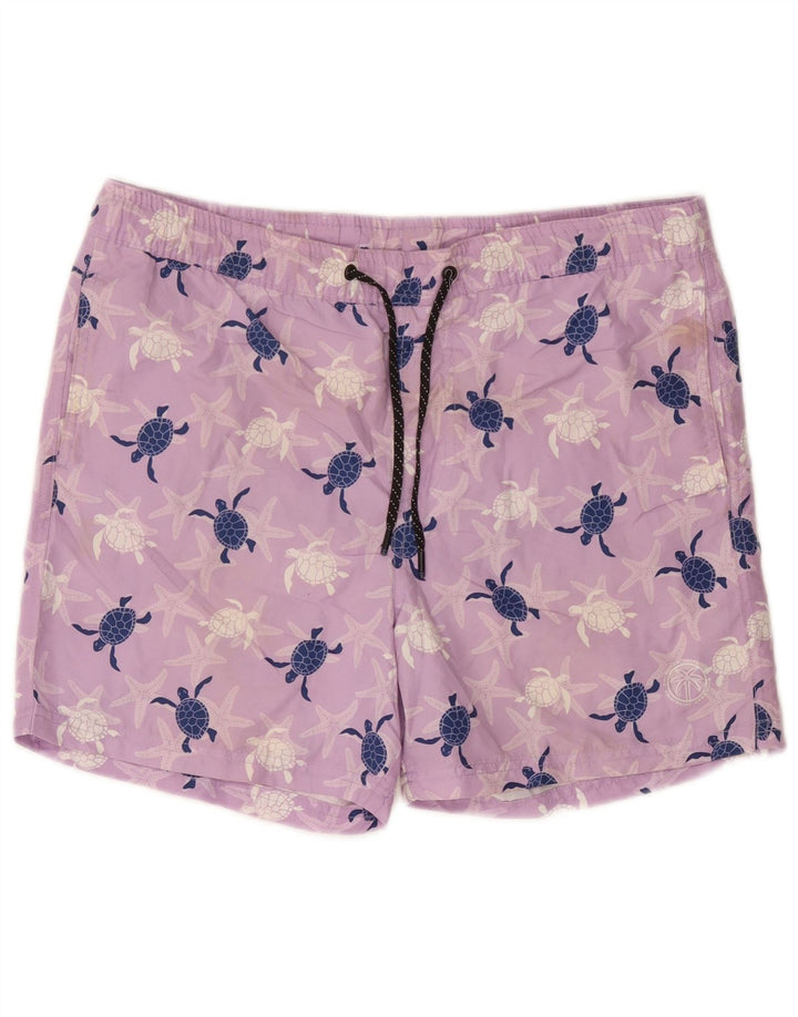 Jack & Jones grafiske badeshorts til mænd Små lilla polyester